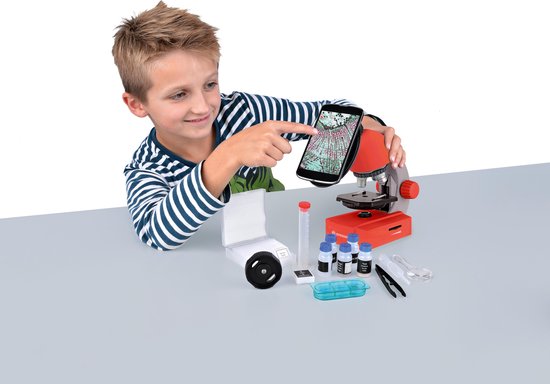 Bresser Microscoop Junior 22 Cm Staal 44-delig - Rood