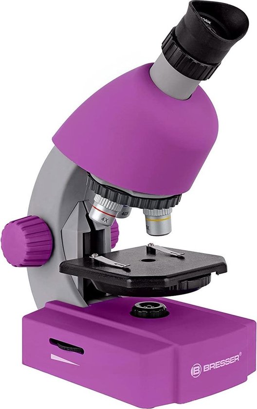 Bresser Microscoop Junior 22 Cm Staal 44-delig - Paars