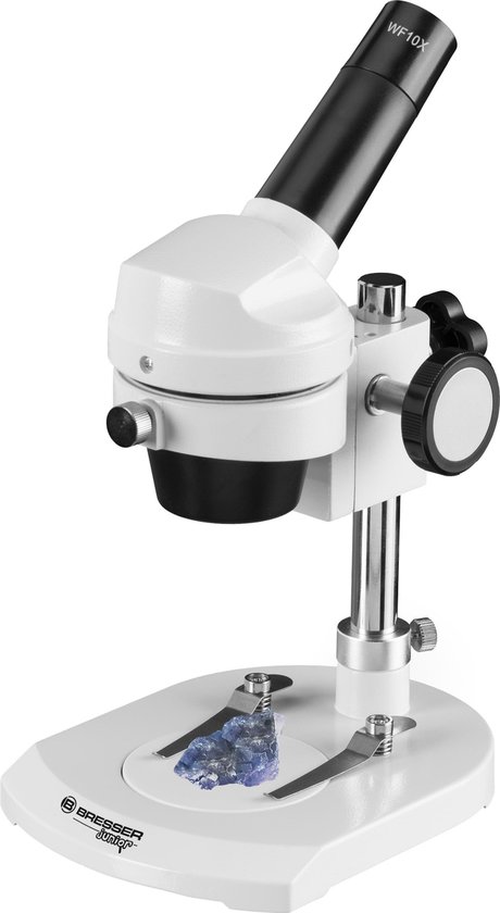 Bresser Microscoop Junior 21 Cm Staal 3-delig - Wit