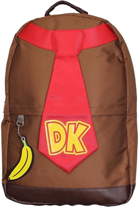 Nintendo Rugzak Donkey Kong Tie 21 Liter Polyester/rood - Bruin