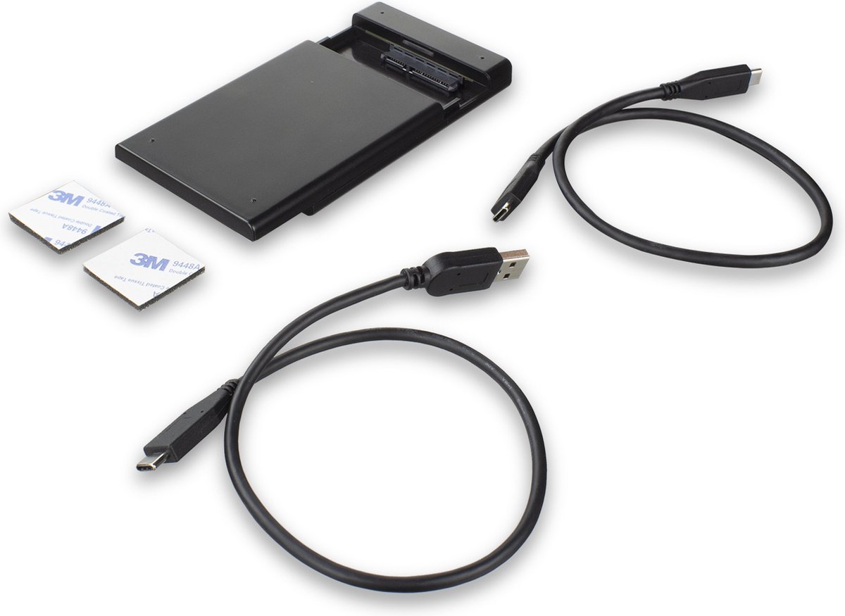 ACT behuizing voor opslagstations 2.5'' HDD-/SSD - - Zwart