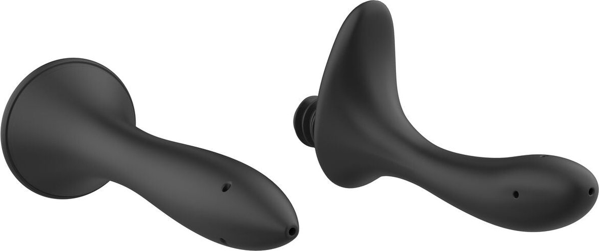 Nexus - Intieme Douche Set Met Twee Siliconen Tuitjes - Zwart