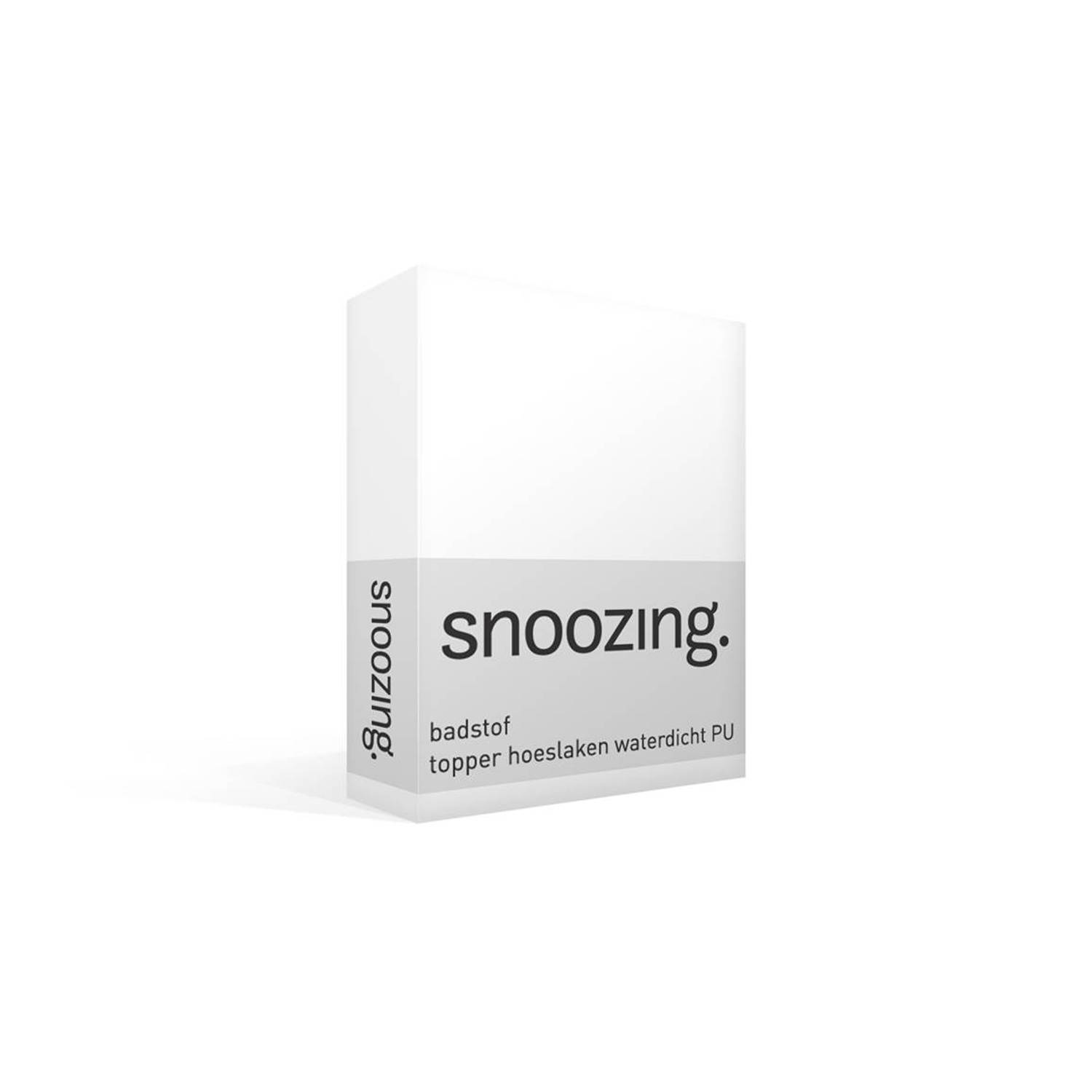 Snoozing - Badstof - Waterdicht - Topper - Hoeslaken - 200x220 - - Wit