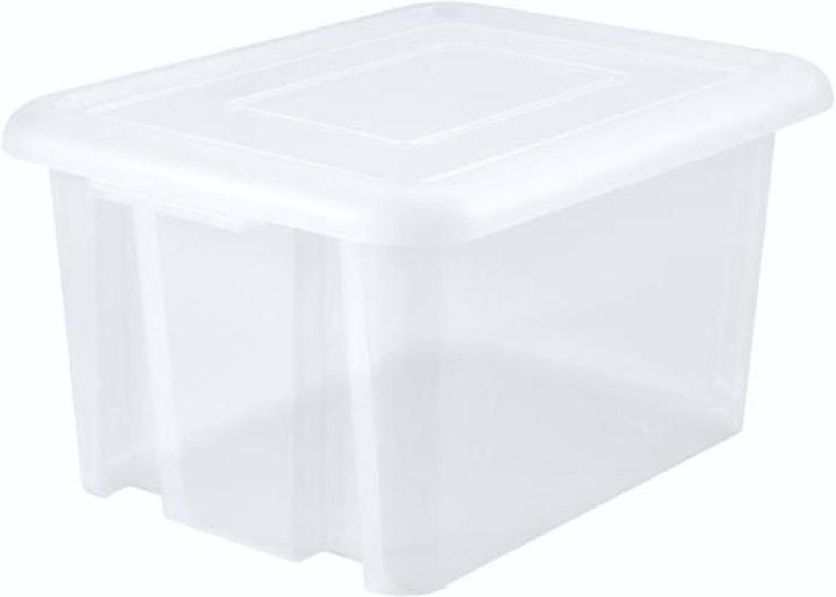 Eda Plastic Funny Box 80 L Opbergbox - Natuurlijk - 64,7 X 49,5 X 36,2 Cm