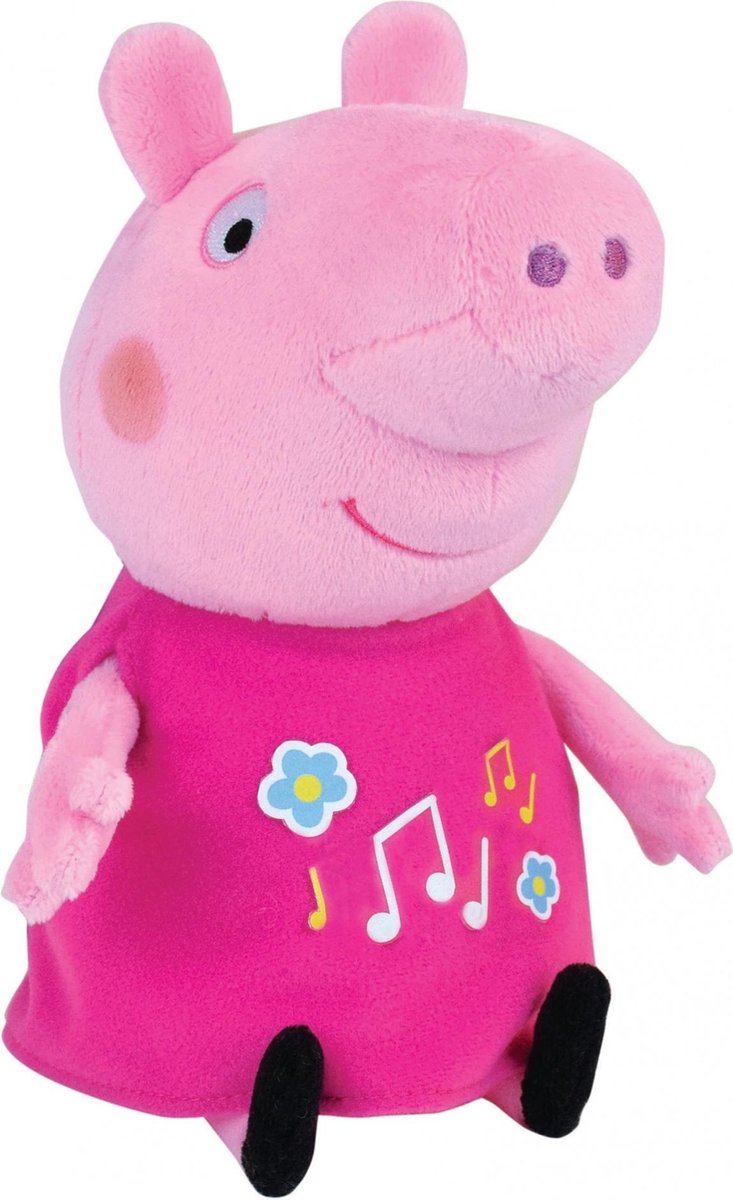 Peppa Pig Knuffel - Lichtgevend En Met Muziek - 25 Cm