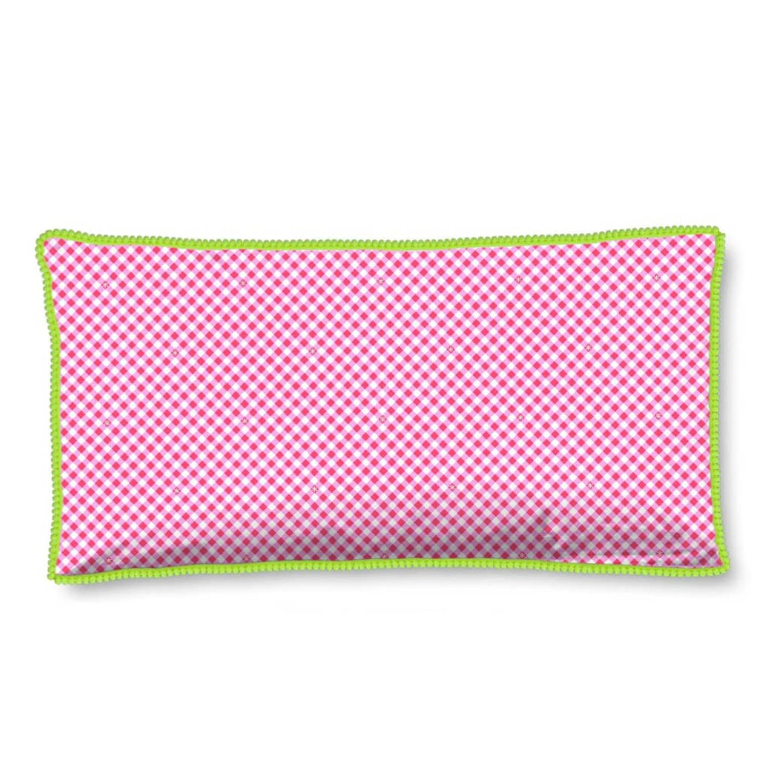 Happiness Kussenhoes Curly 40x80 Cm Katoen - Roze