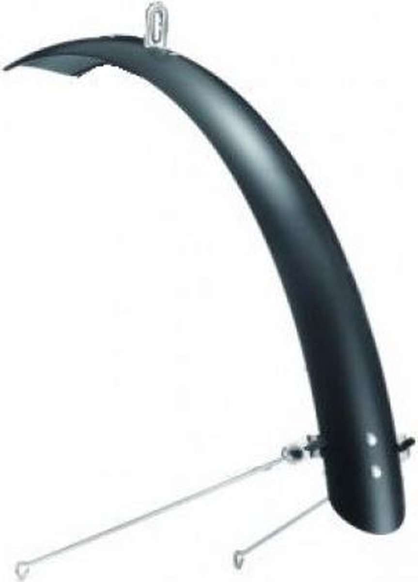 Sunnywheel Voorspatbord 28 Inch Kunststof 45 Mm Matzwart