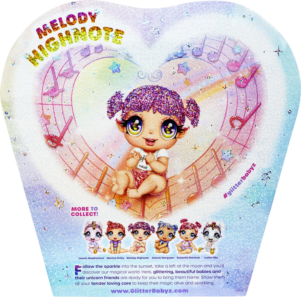 MGA Glitter Babyz Doll S 2 Melody Highnote (Music)
