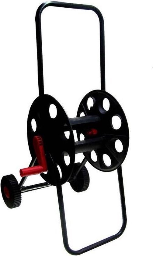 e Tuinslanghaspel/slangenwagen - Voor 50 Meter Slang - Tuinslangenwagen - Tuinier/tuinslang Benodigdheden - Zwart
