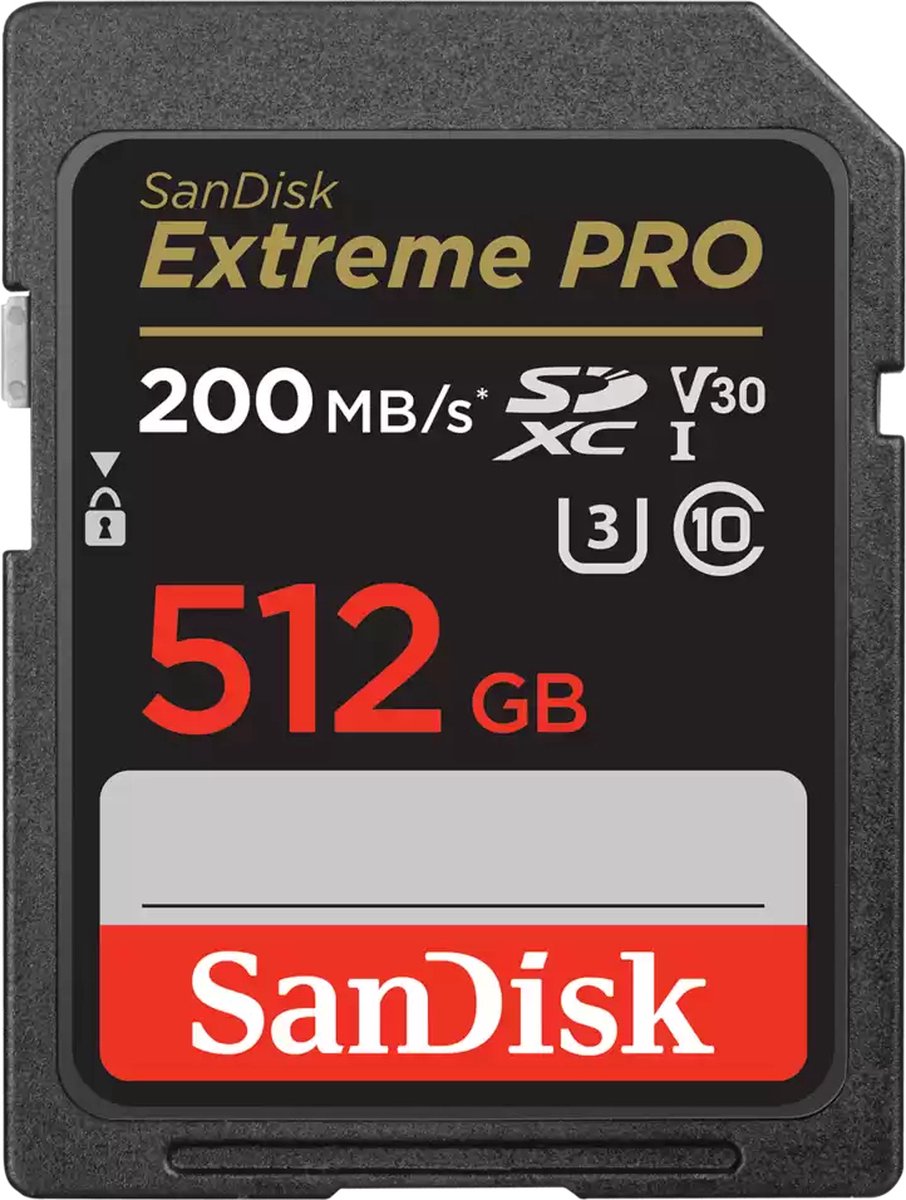 Sandisk SDXC Extreme Pro 512GB 200mb/s