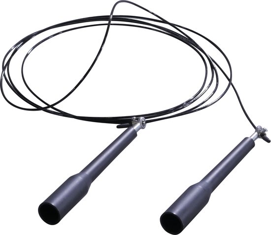 Lifemaxx Crossmaxx Speed Rope - Springtouw - Zwart