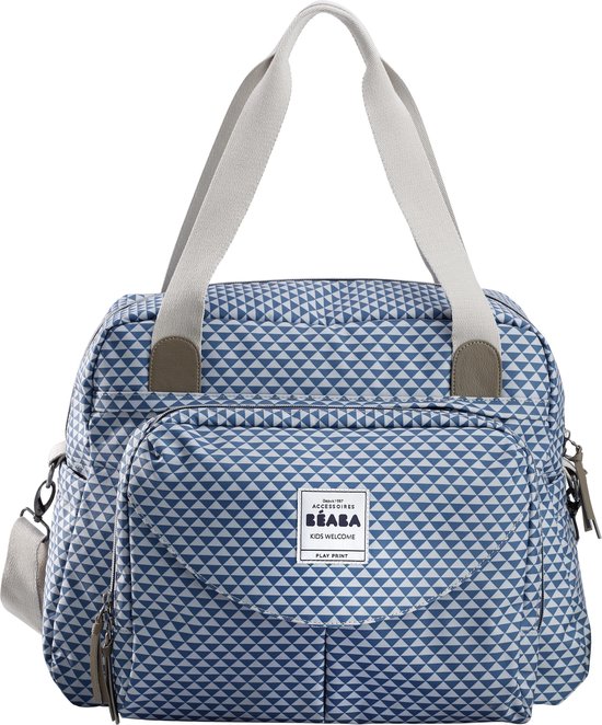 Beaba Sac A Langer Geneve Ii Play Print - 23l - Blauw