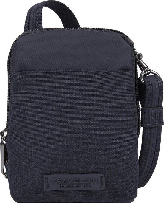 Travelon Metro Anti-diefstal Mini Crossbody Schoudertas 43417 Unisex Rfid - Blauw