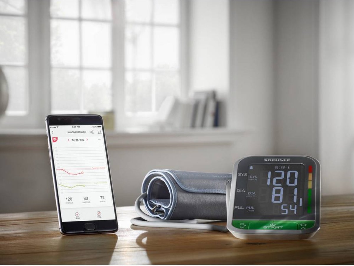 Soehnle Bovenarmbloeddrukmeter Systo Monitor Connect 400 - Grijs