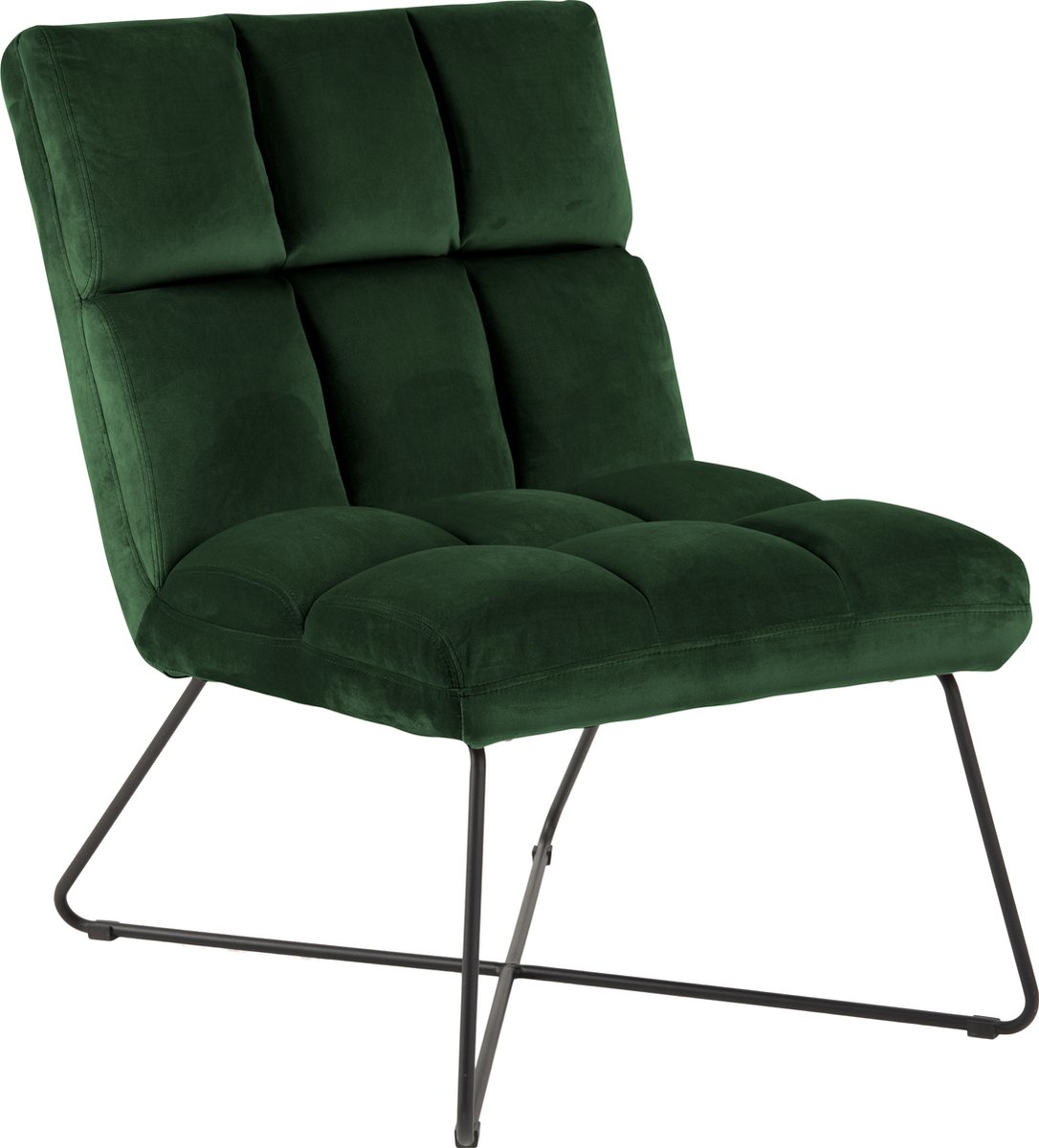 Alice Fauteuil , Ligstoel Velours. - Groen