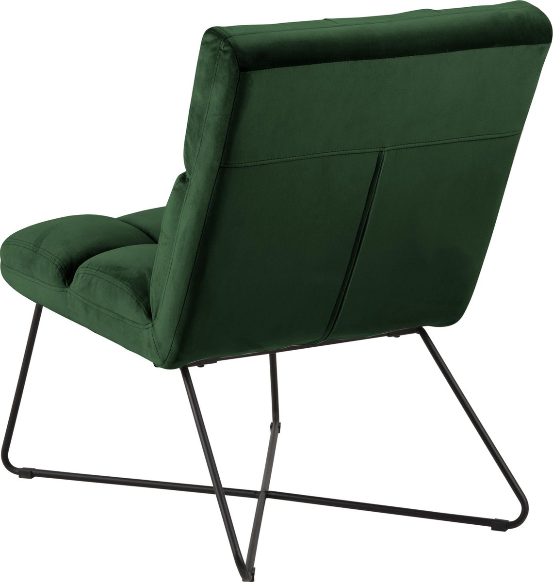 Alice Fauteuil , Ligstoel Velours. - Groen