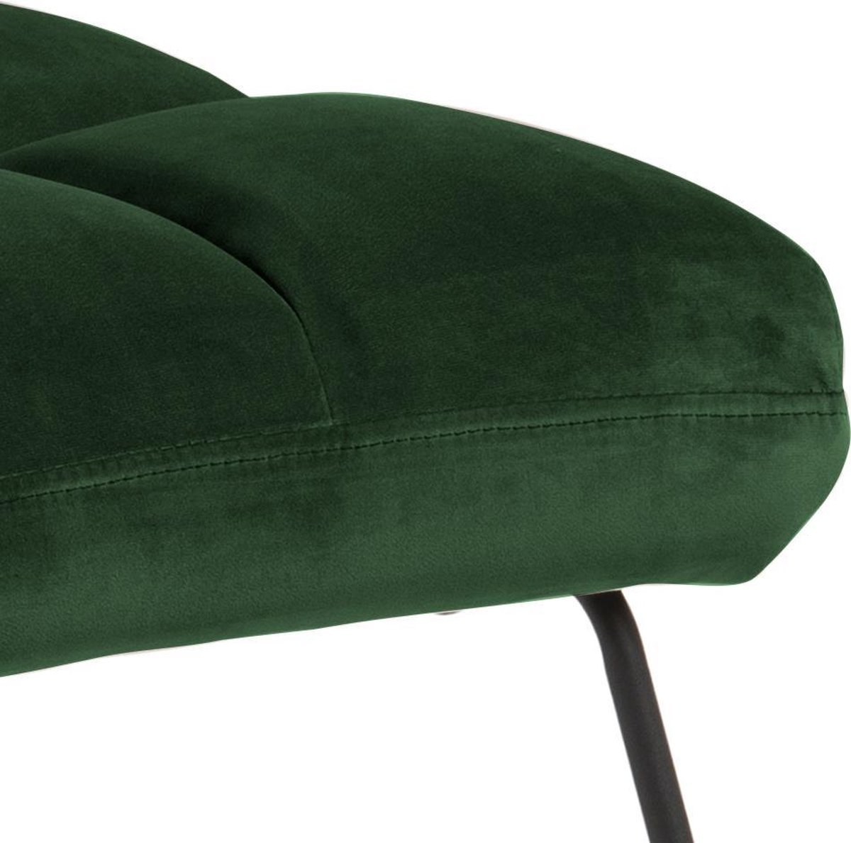 Alice Fauteuil , Ligstoel Velours. - Groen