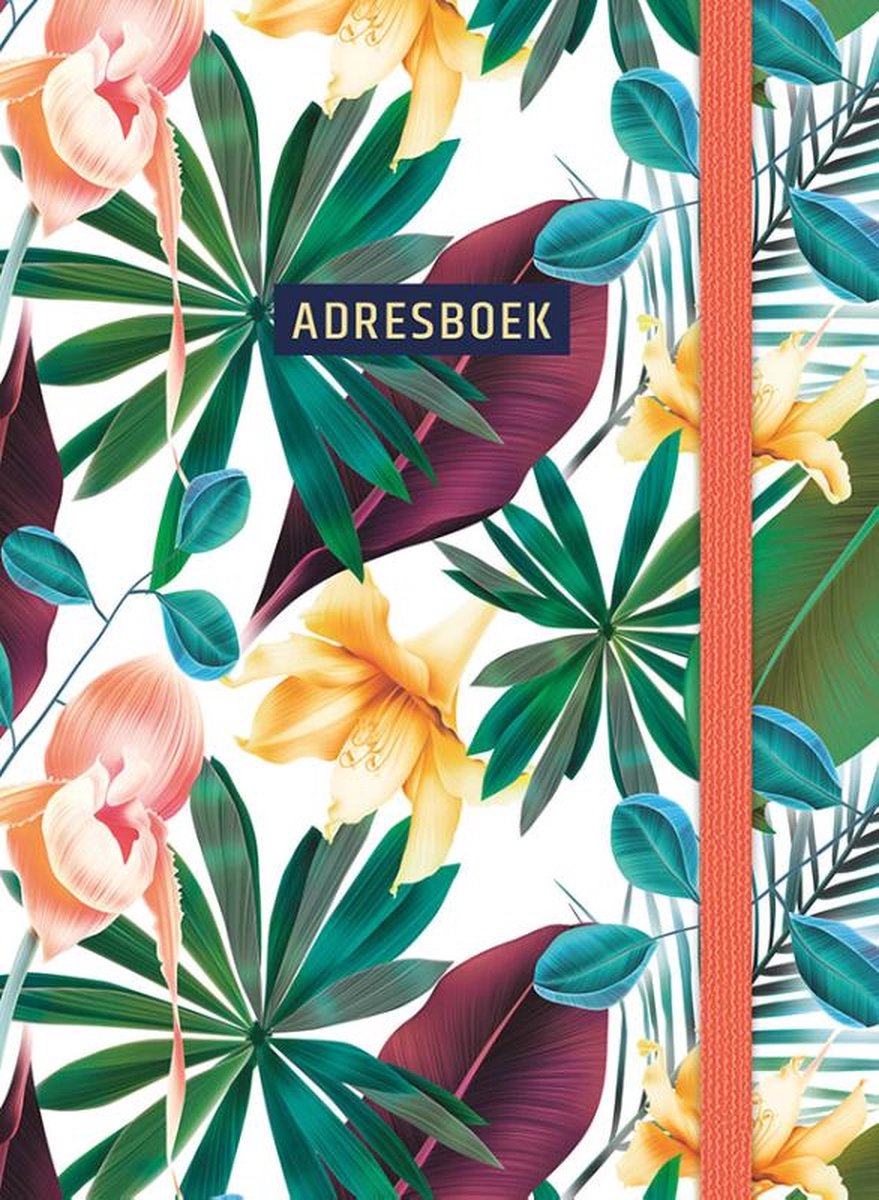 Adresboek Tropical 14,8 Cm Papier/karton - Groen