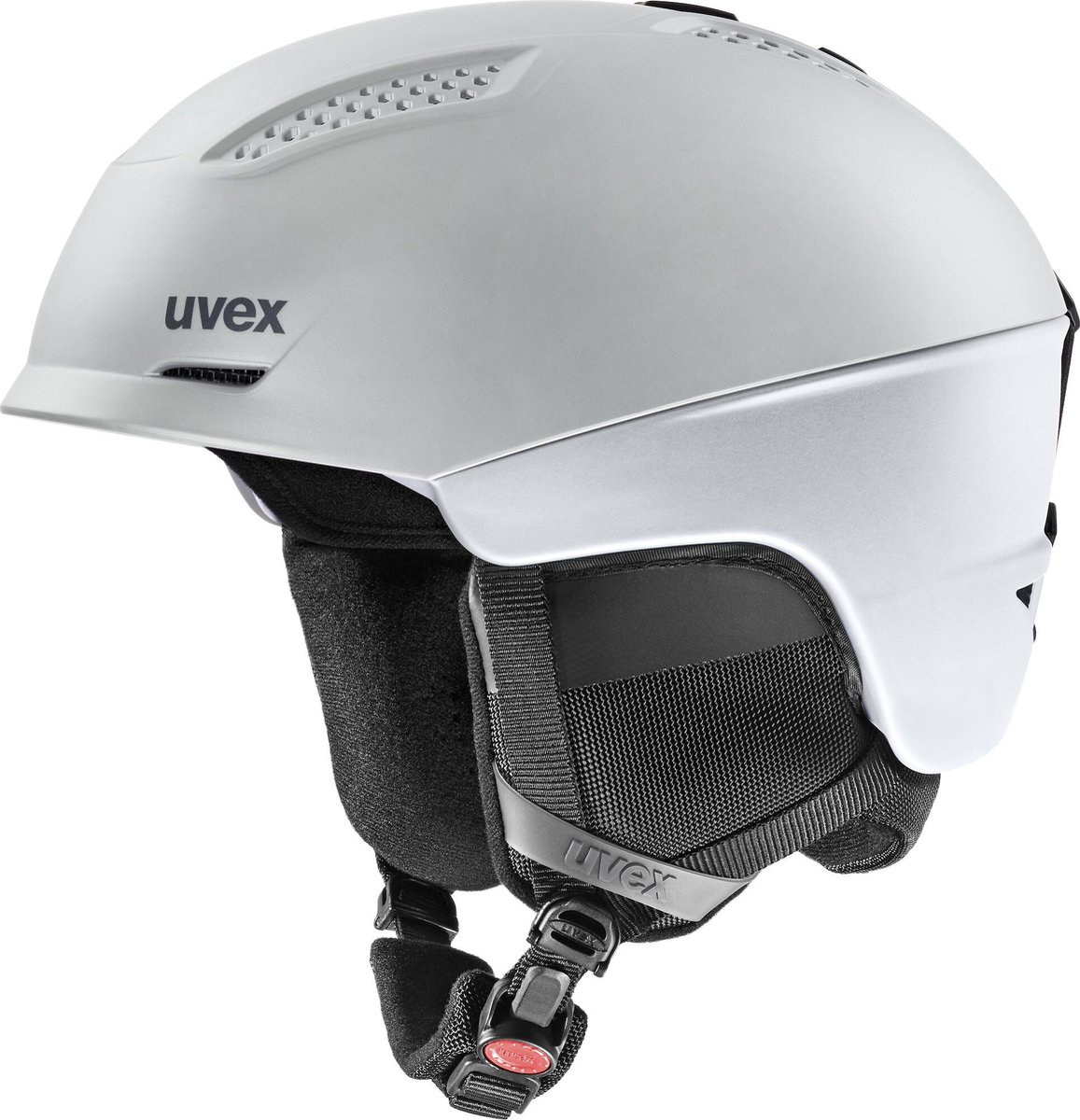 Uvex Ultra Ski Helmet - Silver - Ski Helm - Silver Black - Silver/ Zwart - Grijs