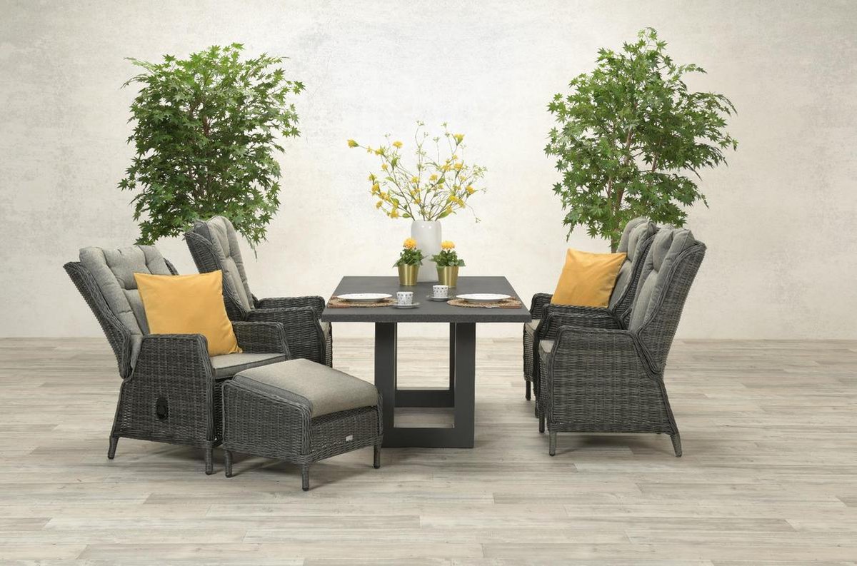 Garden Impressions Osborne Verstelbare Fauteuil Earl Grey Hdiameter6,5mm/ Reflex Grey - Grijs