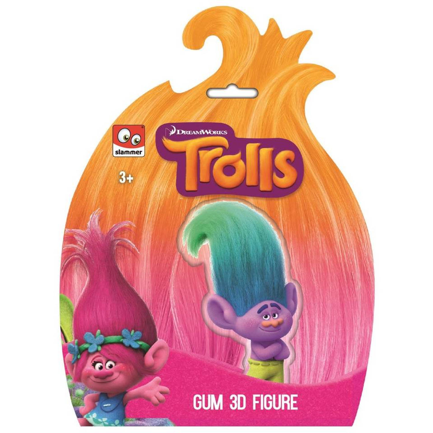 Slammer Trolls 3d Gum Figuur