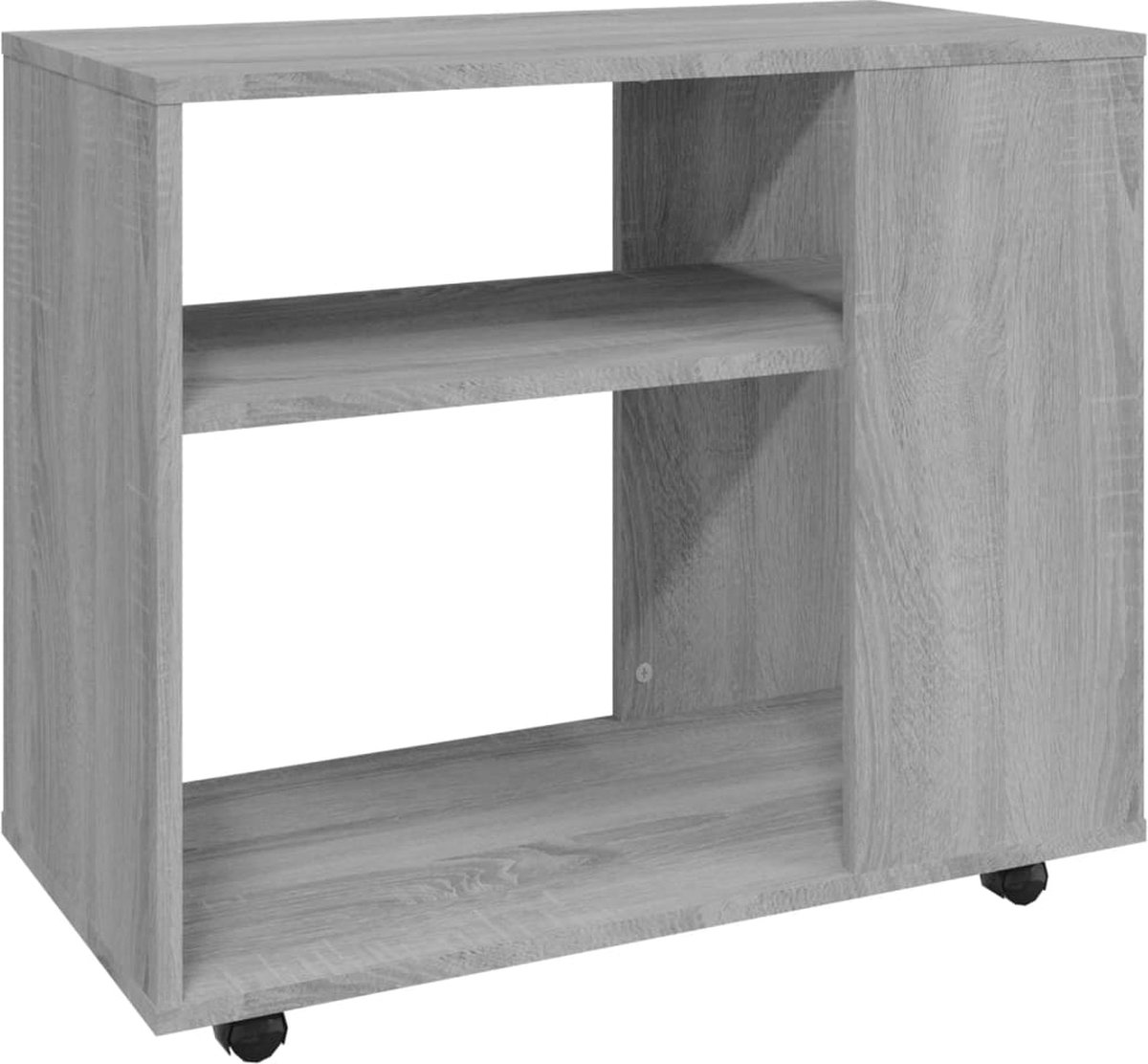 Vidaxl Bijzettafel 70x35x55 Cm Bewerkt Hout Sonoma Eikenkleurig - Gris