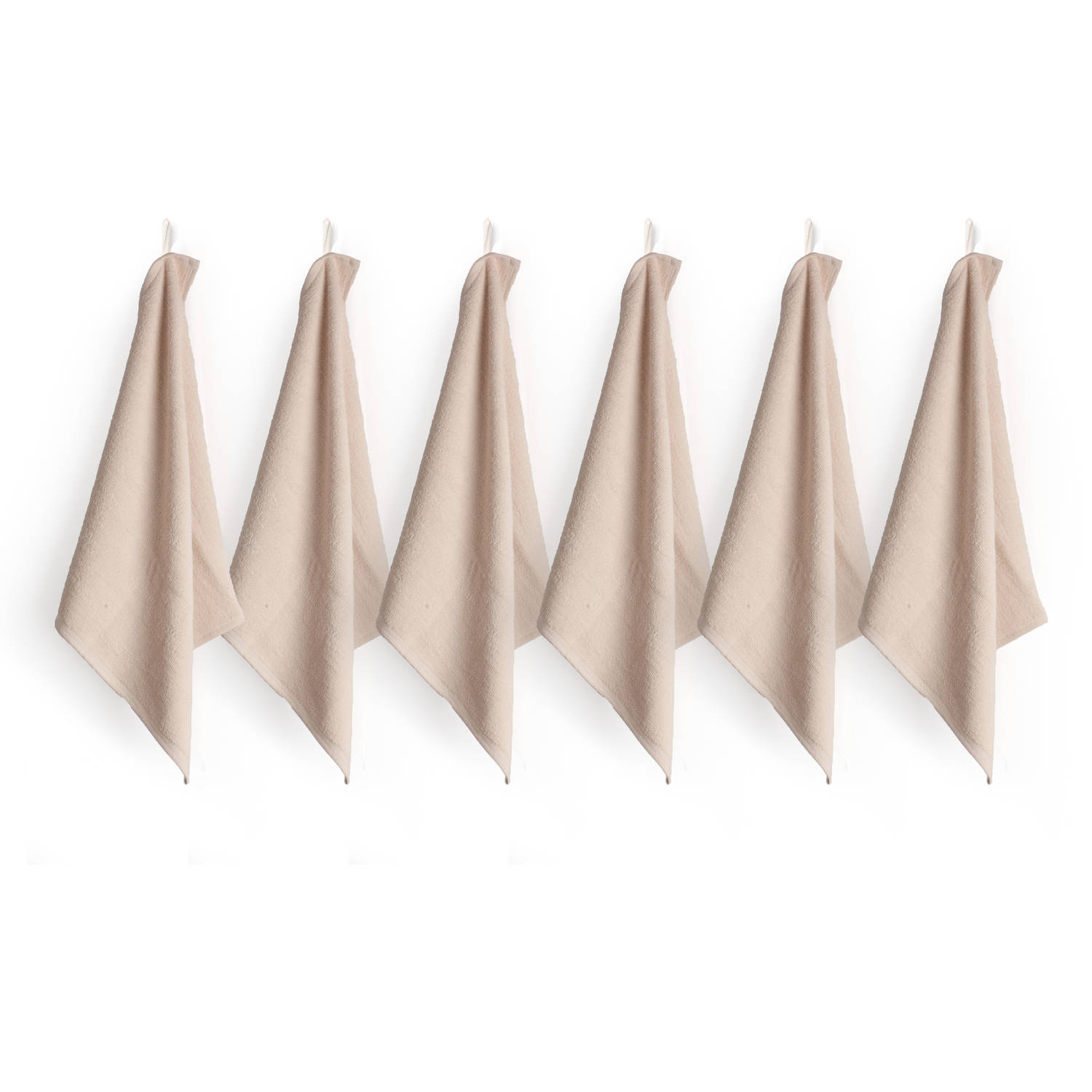 Luxe Keukendoeken - 6 Stuks 50x50cm - Beige