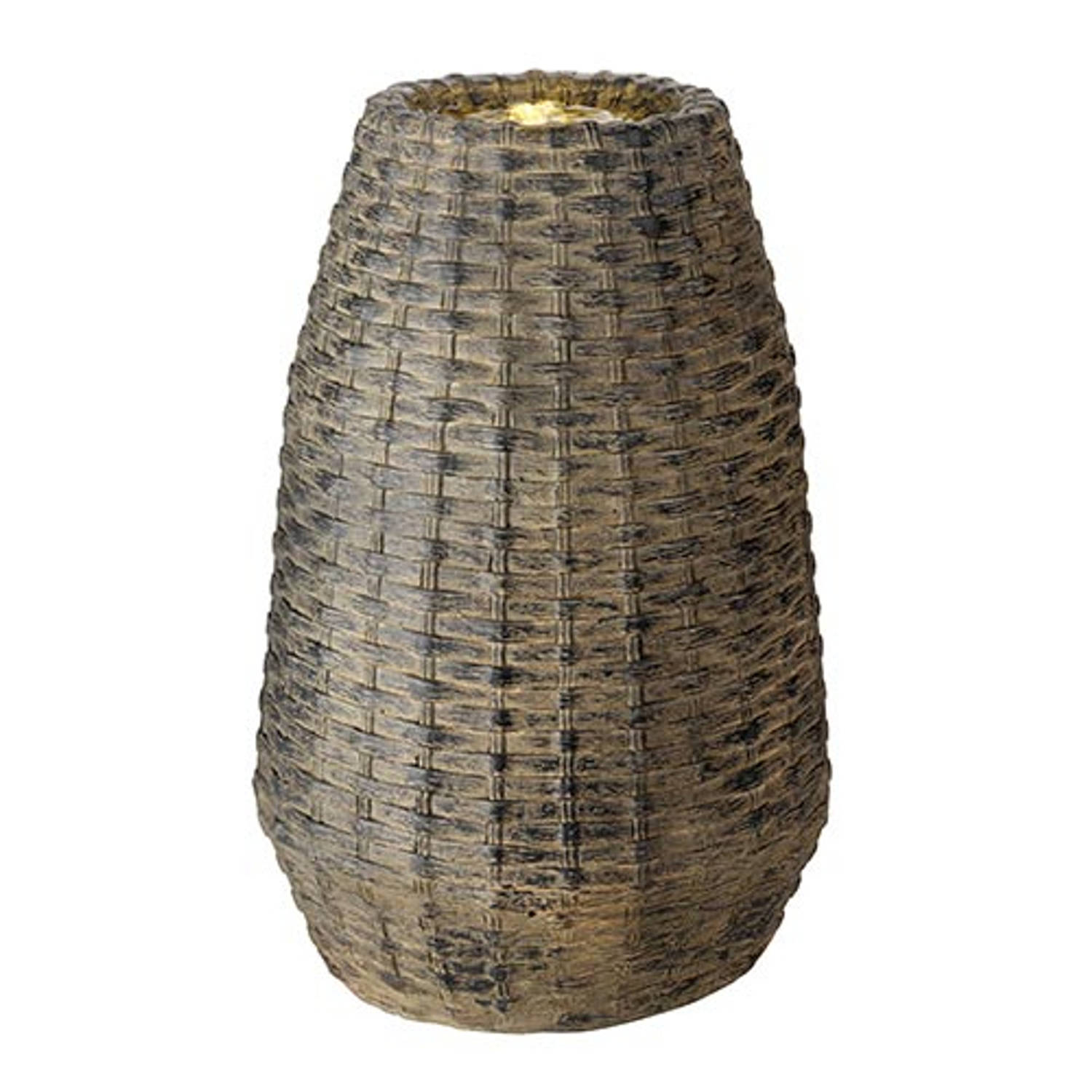 Decoris Led Fontein Wicker - Bruin