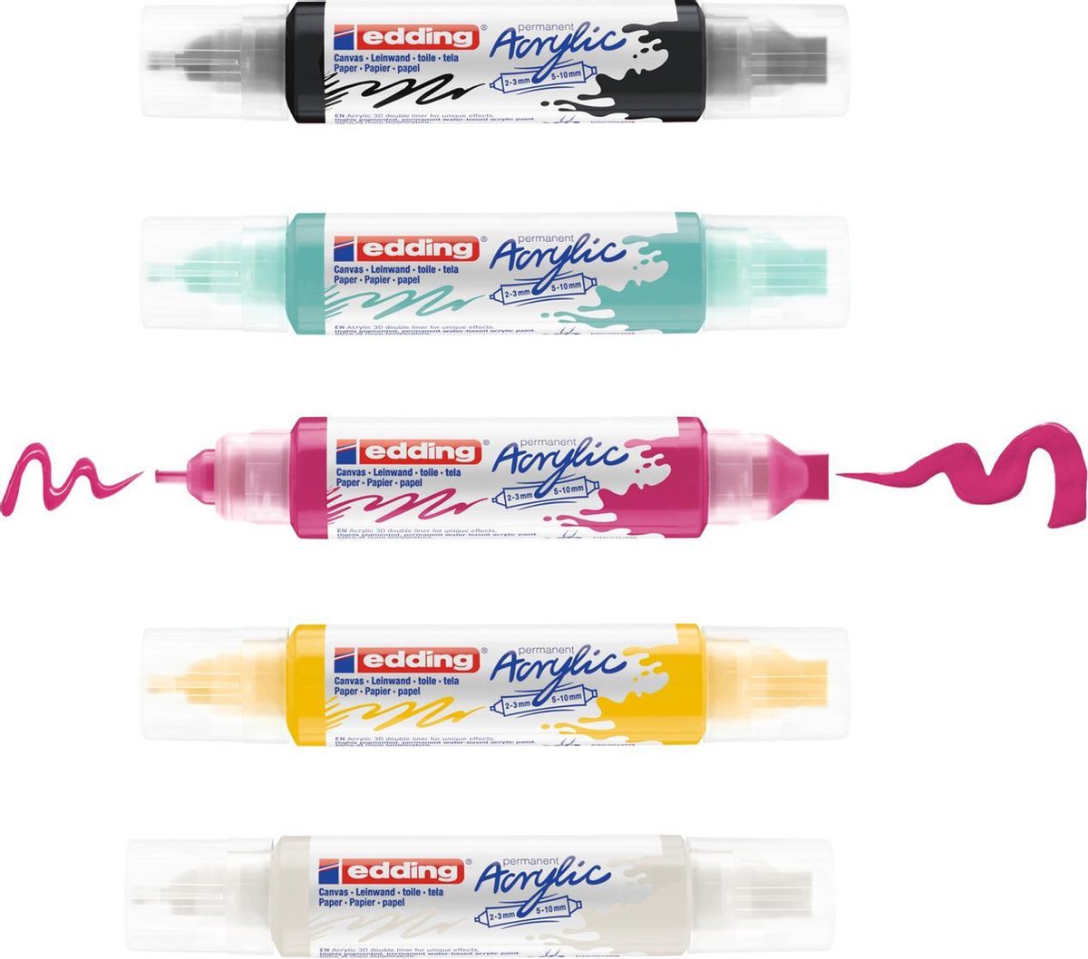 Huismerk Acrylmarker 5100 Medium, 2-3 Mm, Pastelset