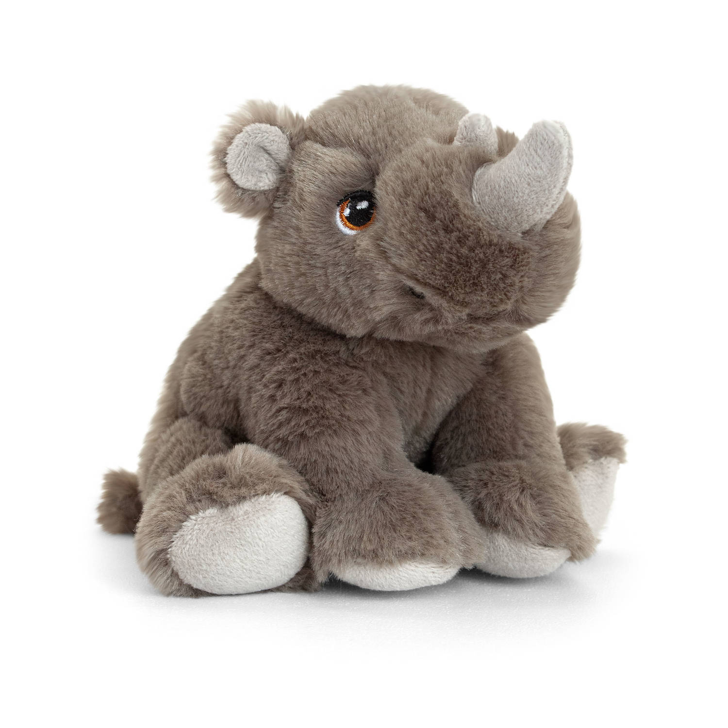 Keel Toys Pluche Knuffel Dier Neushoorn 25 Cm - Knuffeldier