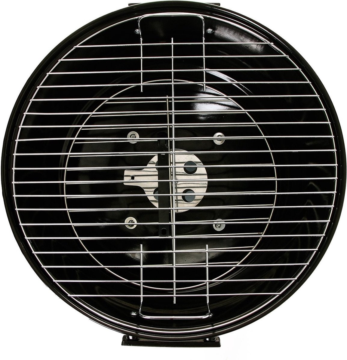 VAGGAN Houtskoolbarbecue Op Wielen Ø45cm - Barbecue Rond - Metaal - Zwart