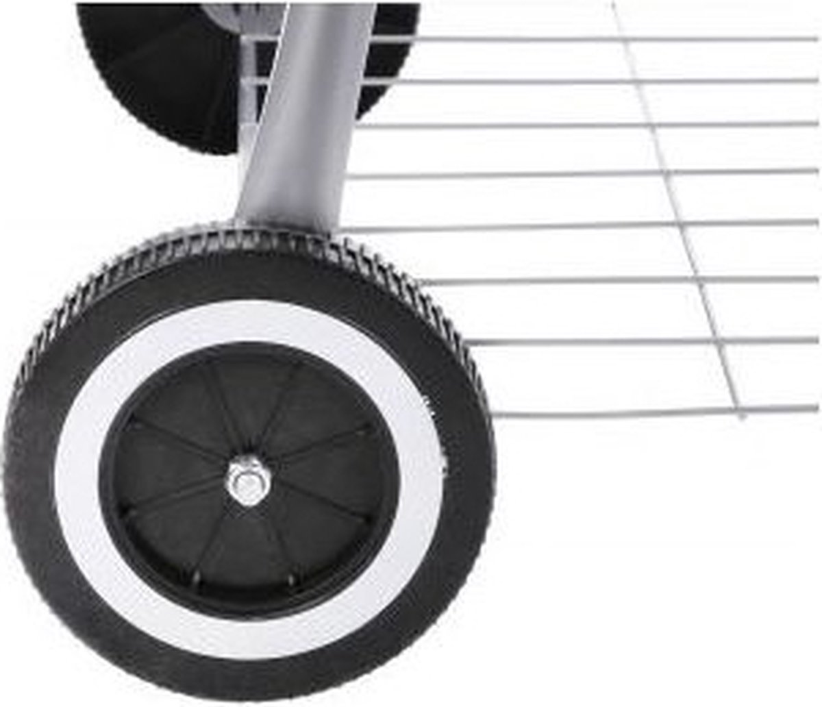 VAGGAN Houtskoolbarbecue Op Wielen Ø45cm - Barbecue Rond - Metaal - Zwart