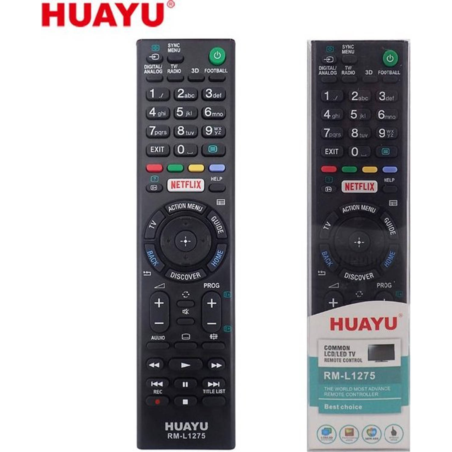 Universele Afstandsbediening Voor De Sony Tv - Huayu Rm-l1275