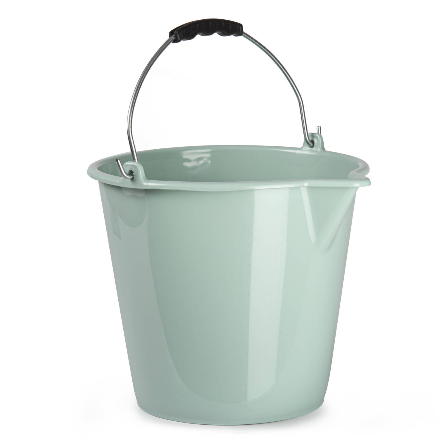 Forte Plastics Huishoud Schoonmaak Emmer Kunststof Mint 9 Liter Inhoud 30 X 26 Cm - Emmers - Groen