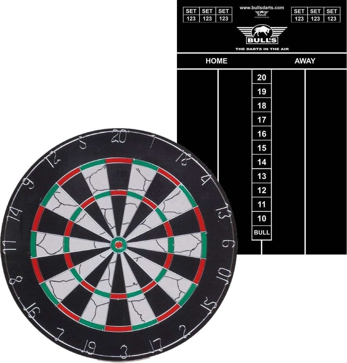 Longfield Games Dartbord Longfield Set Compleet Dia 45 Cm Met Een Scorebord - Dartborden