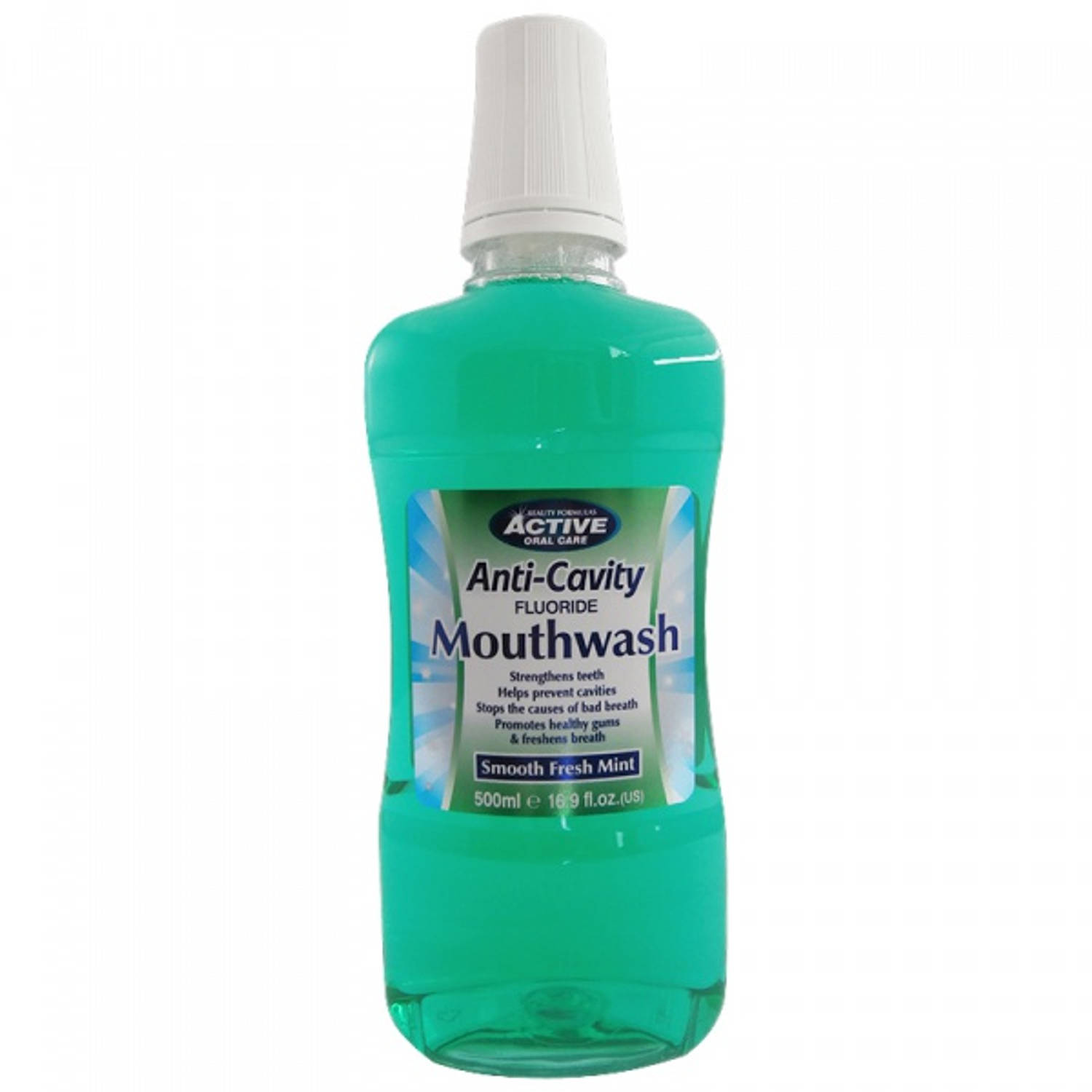Fluoride Mondwater Mondwater Met Fluoride Fresh Mint 500ml
