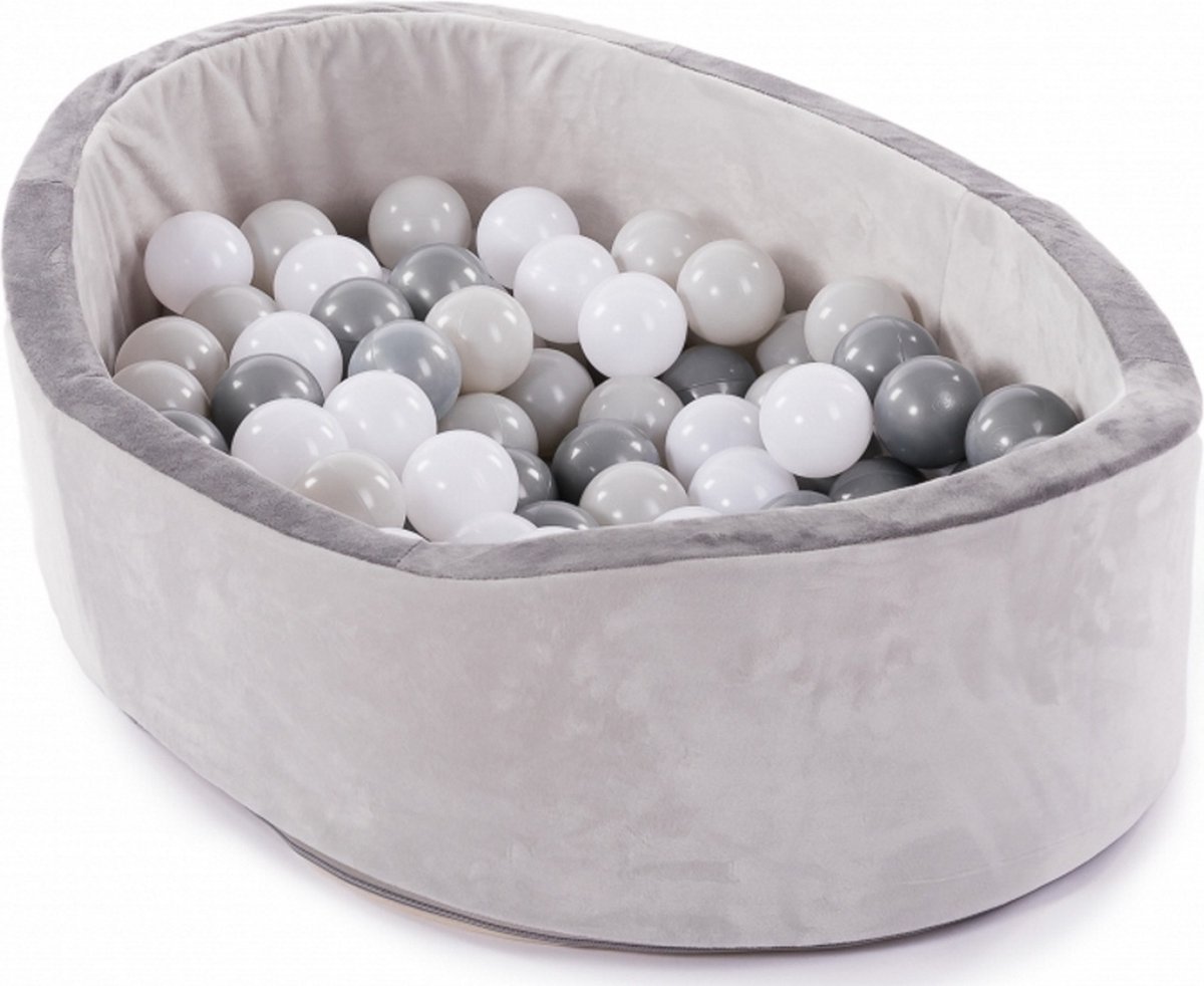 Bo Jungle 430983 B-ball Ballenbak Met 120 Ballen - Grijs
