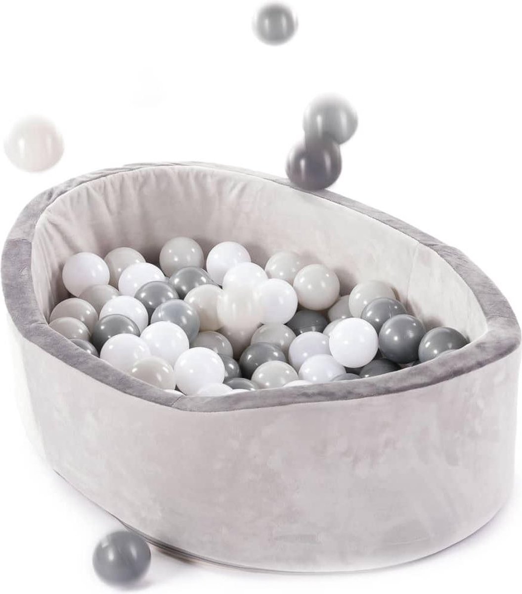 Bo Jungle 430983 B-ball Ballenbak Met 120 Ballen - Grijs