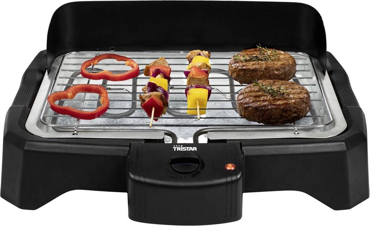 Tristar Bq-2824 Elektrische Tafel Bbq 2000 W Rookvrij - Zwart