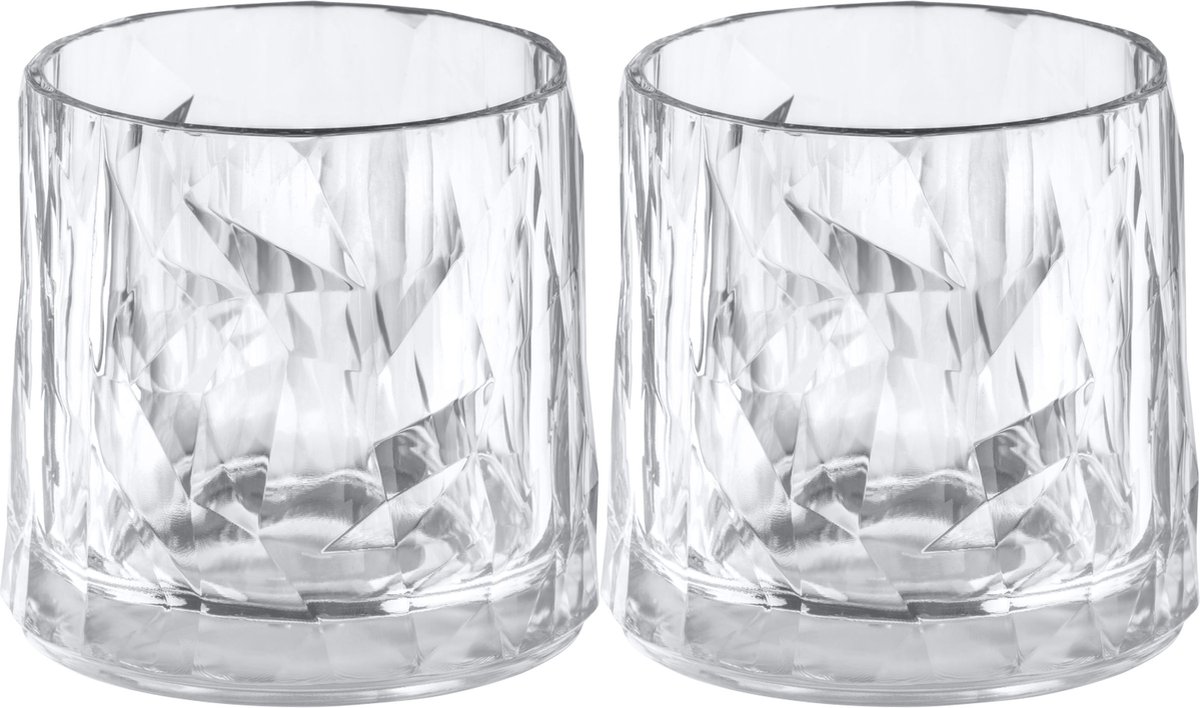 Koziol Whiskeyglazen / Cocktailglazen / Waterglazen - Onbreekbaar - Superglas - 250 Ml - 2 Stuks