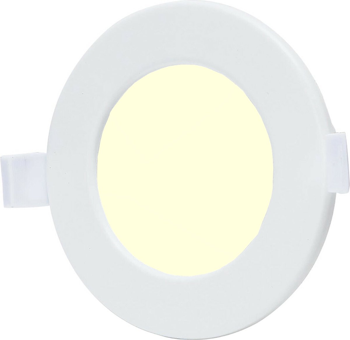 BES LED Led Downlight - Smart Led - Wifi Led - Slimme Led - Aigi Zumba - 6w - Warm 3000k - Inbouw Rond - Mat - Aluminium - Wit