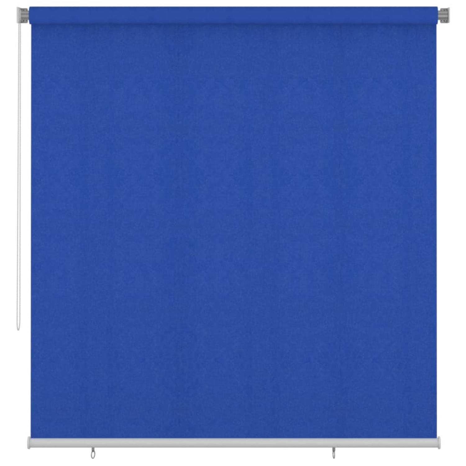 Vidaxl Rolgordijn Voor Buiten 220x230 Cm Hdpe - Blauw