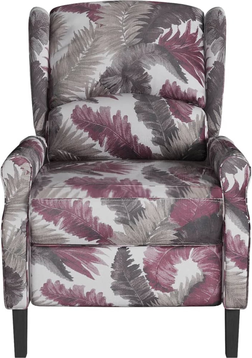Vidaxl Fauteuil Verstelbaar Met Bloemenpatroon Stof