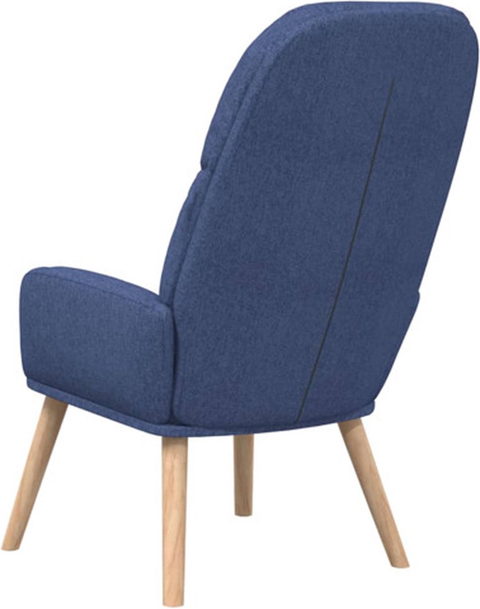 Vidaxl Relaxstoel Stof - Blauw