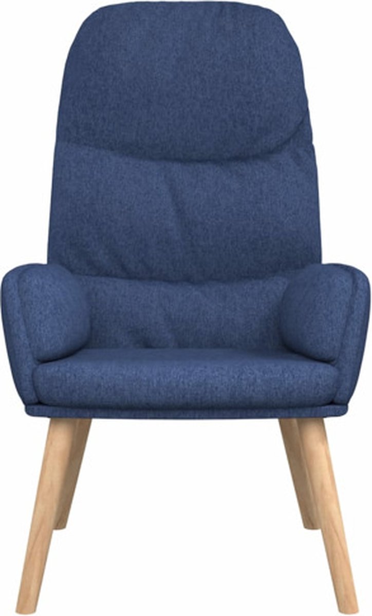 Vidaxl Relaxstoel Stof - Blauw