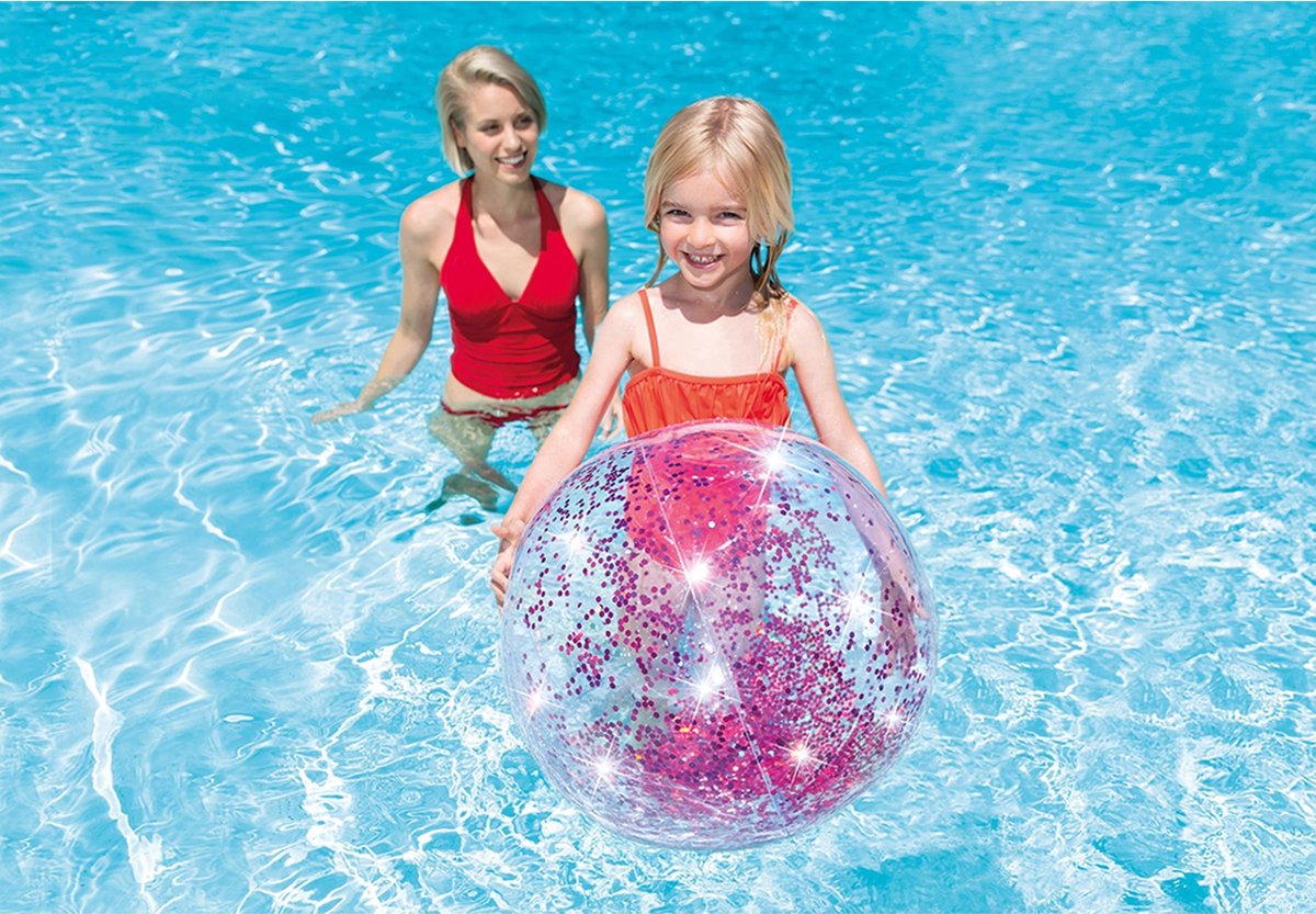 Intex Glitter Strandbal - - Roze