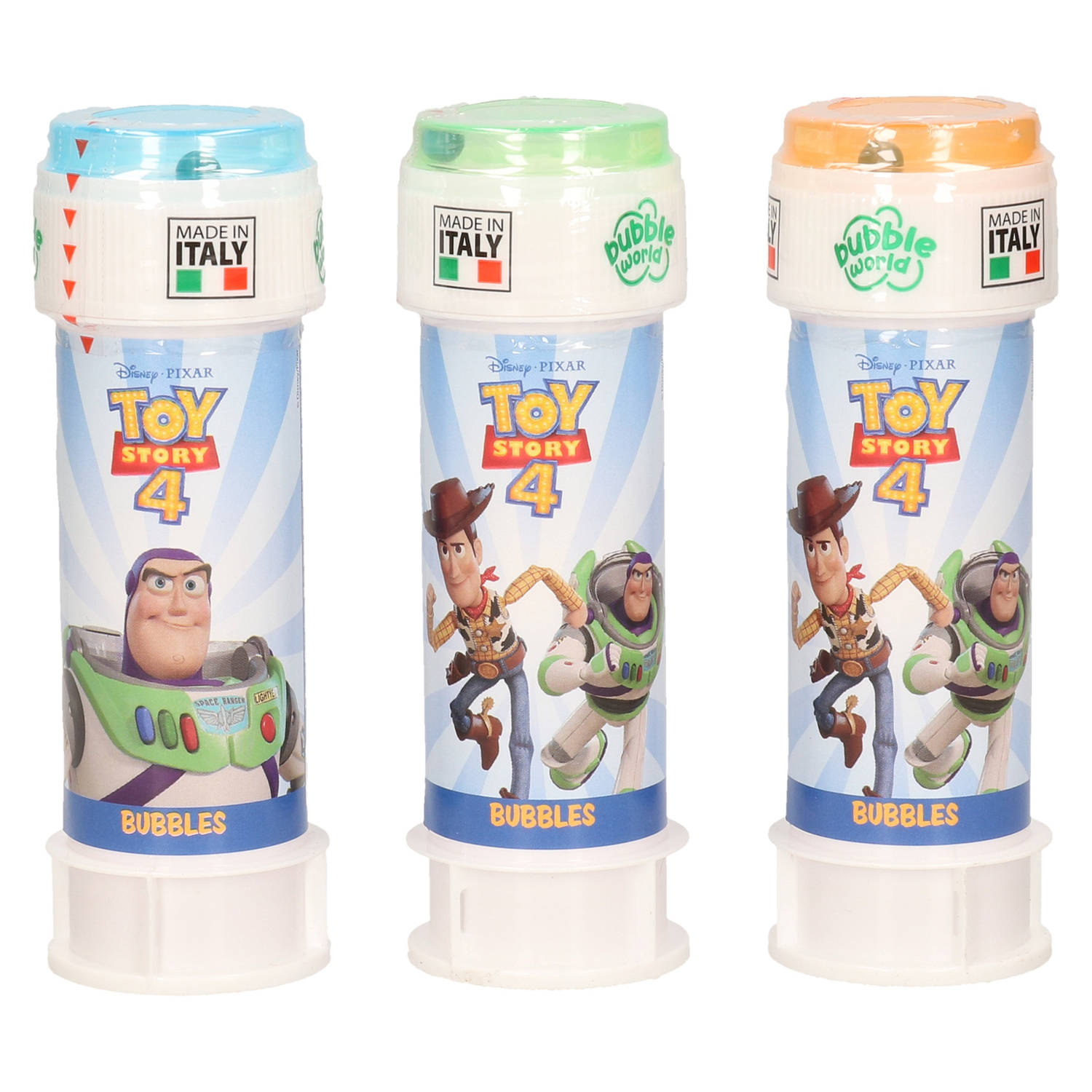 Disney 3x Toy Story Bellenblaas Flesjes Met Bal Spelletje In Dop 60 Ml Voor Kinderen - Bellenblaas