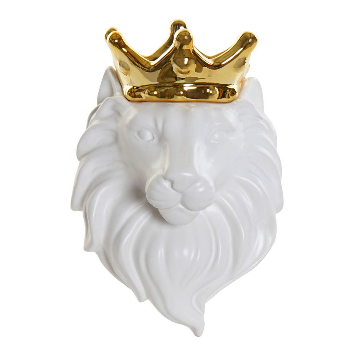 Casa Di Elturo Wandvaasje Royal Lion/goud - Wit