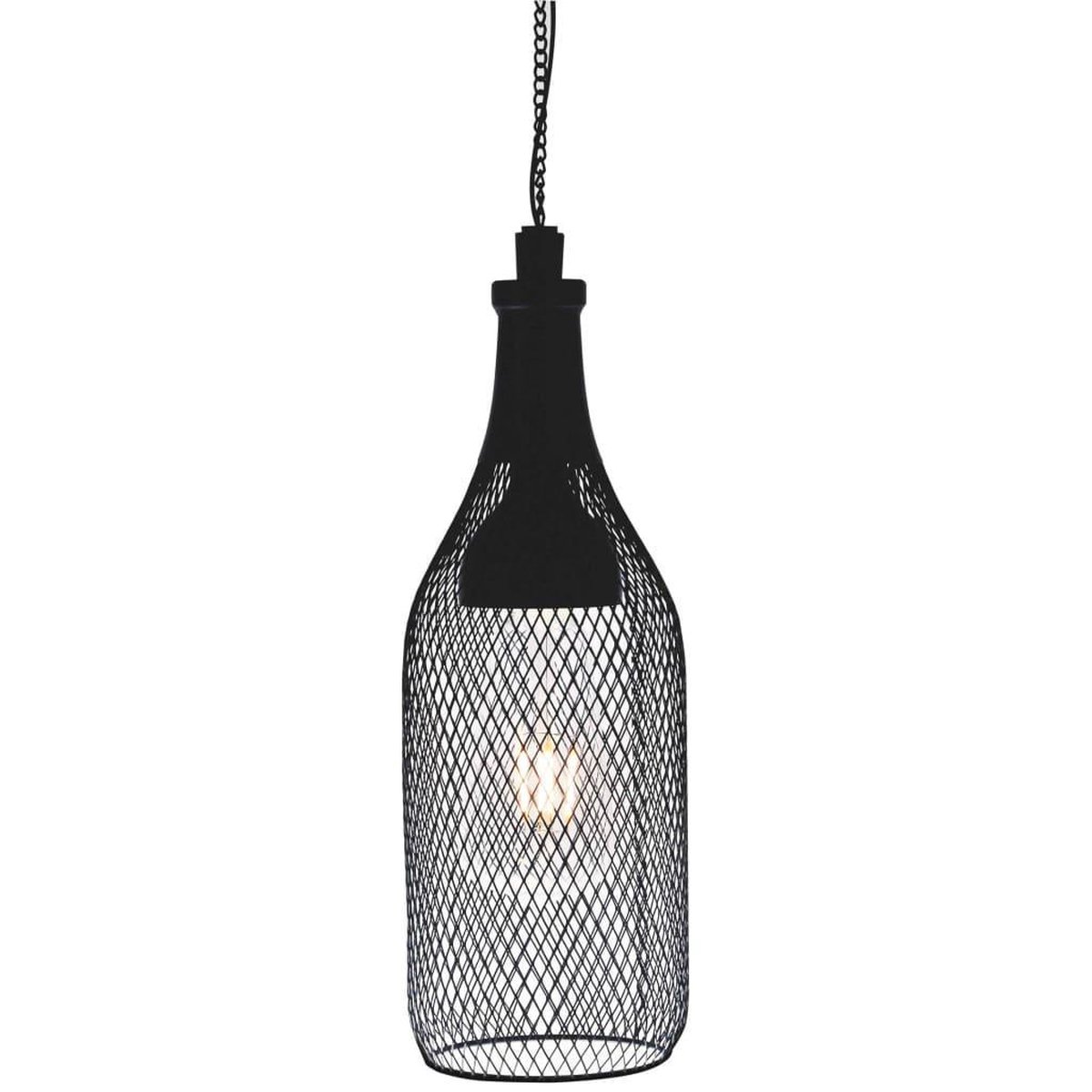 Luxform Hanglamp Flamenco Solar 11 X 32 Cm Staal - Zwart