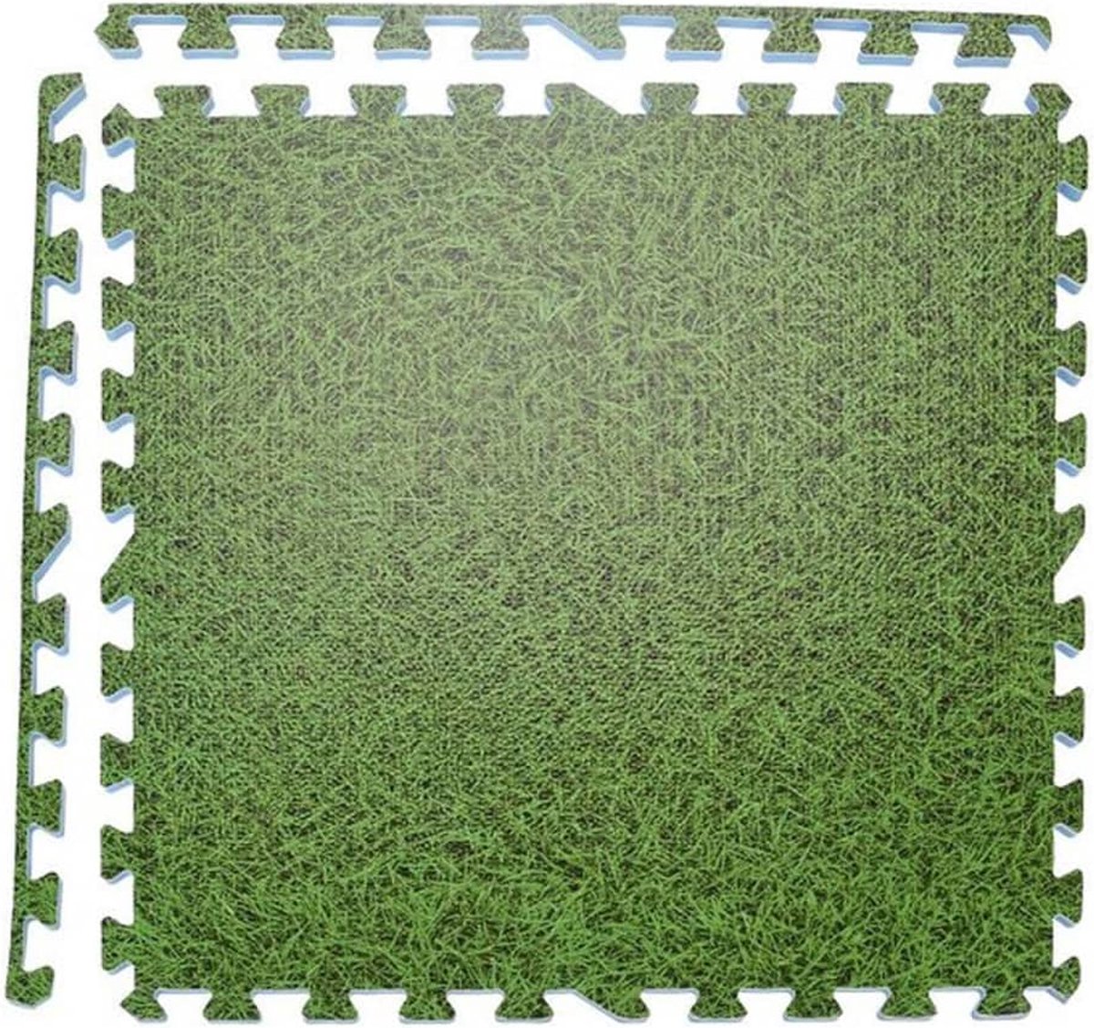 Eva Vloertegels Met Graspint 60 X 60 - Dikte 10 Mm - Set Van 4 - Groen